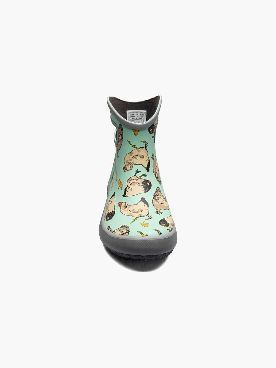 BOGS WOMENS PATCH CHICKEN AQUA
