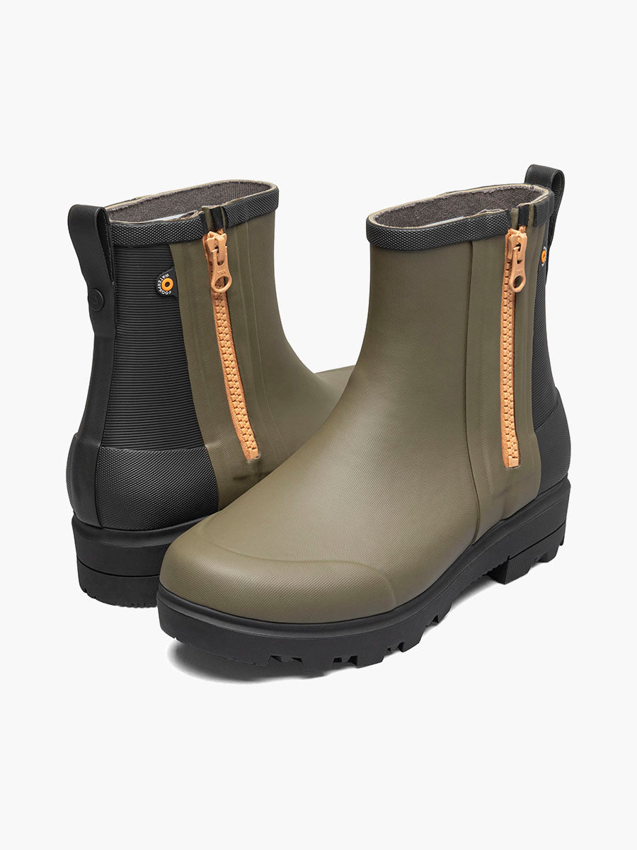 BOGS WOMENS HOLLY RAIN ZIP GREEN
