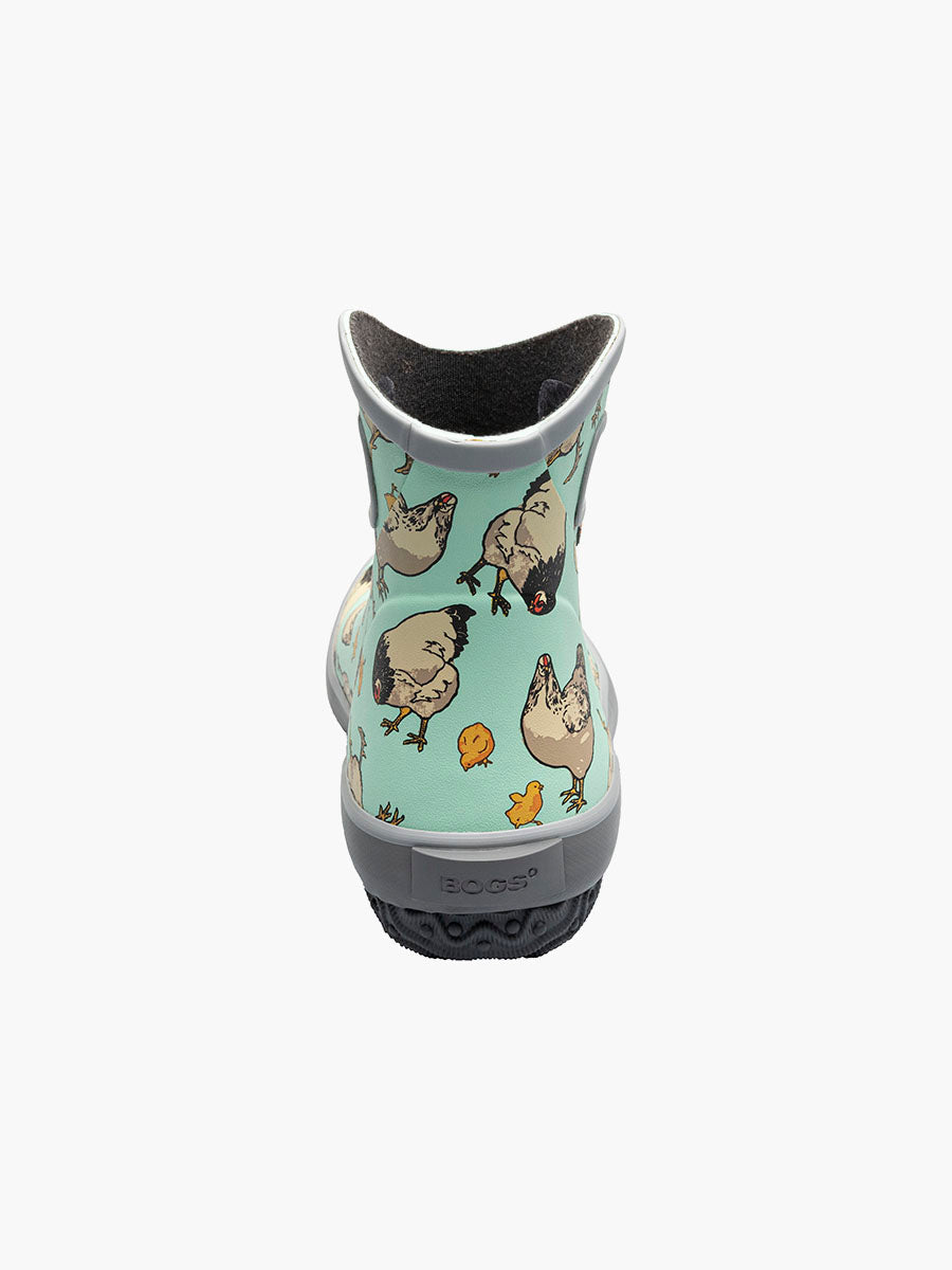 BOGS WOMENS PATCH CHICKEN AQUA
