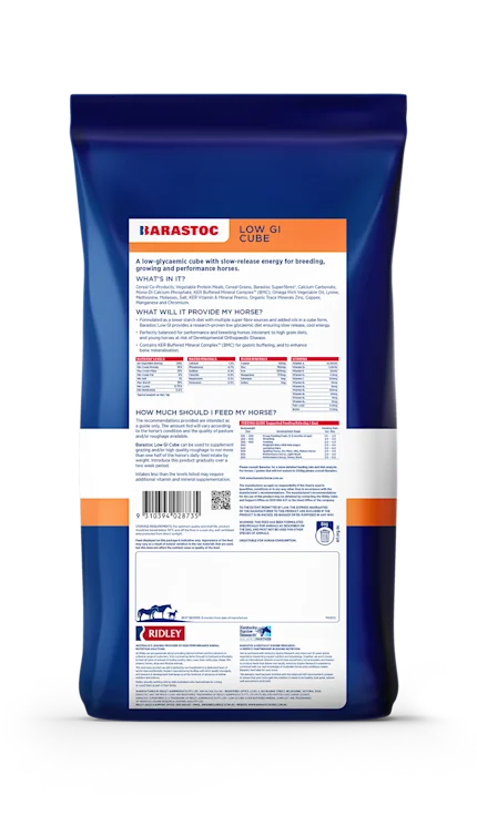 BARASTOC LOW GI HORSE CUBE 20KG