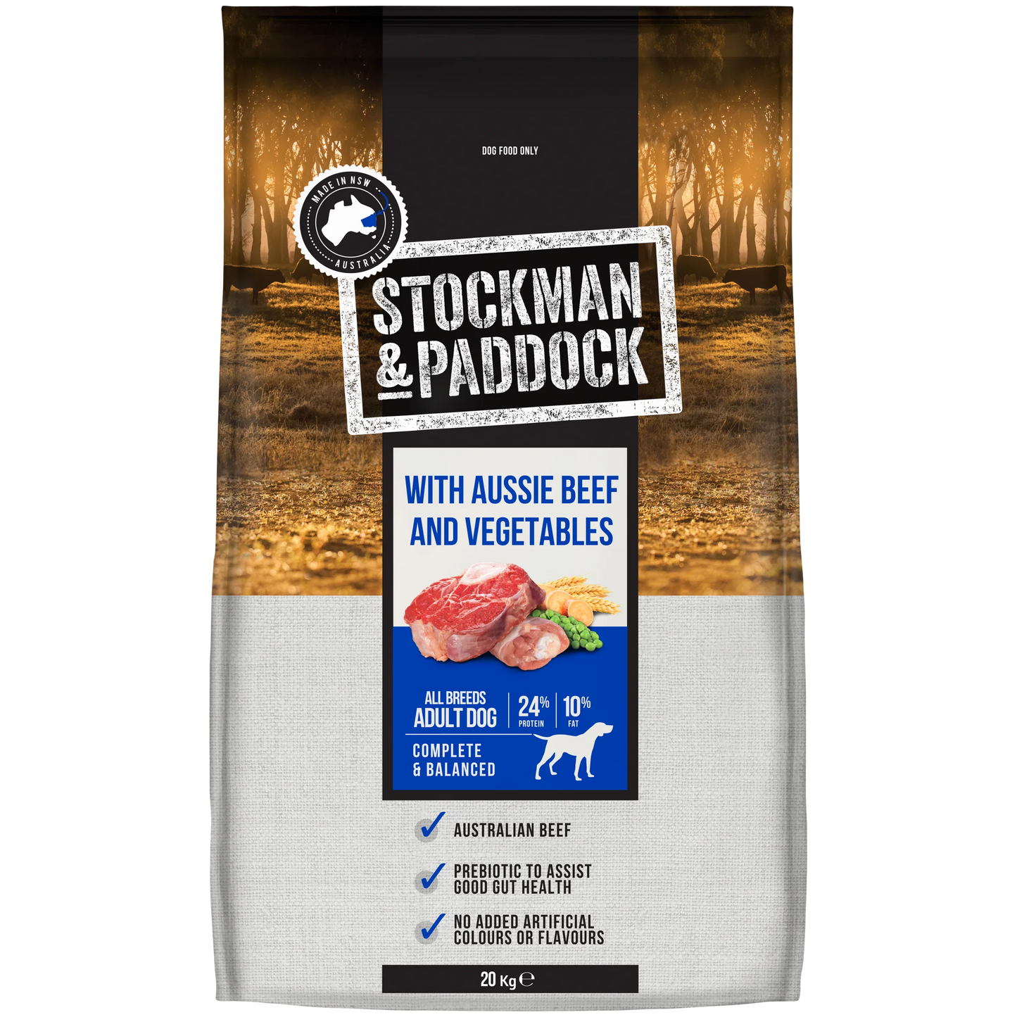 STOCKMAN & PADDOCK ADULT BEEF & VEGETABLE 20KG