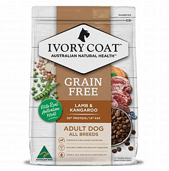 IVORY COAT GRAIN-FREE LAMB & KANGAROO 13KG