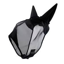 Bainbridge Fly Mask Mesh with Ear Covers, Black, Pony