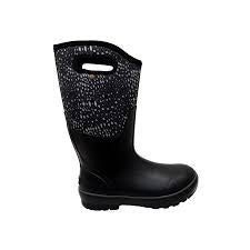 Bogs Womens Classic Apla Wide Black Multi Size 9