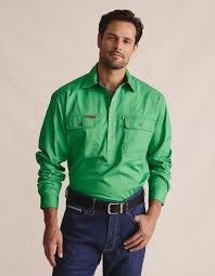 S.Kidman Brockman Half Placket Work Shirt Men