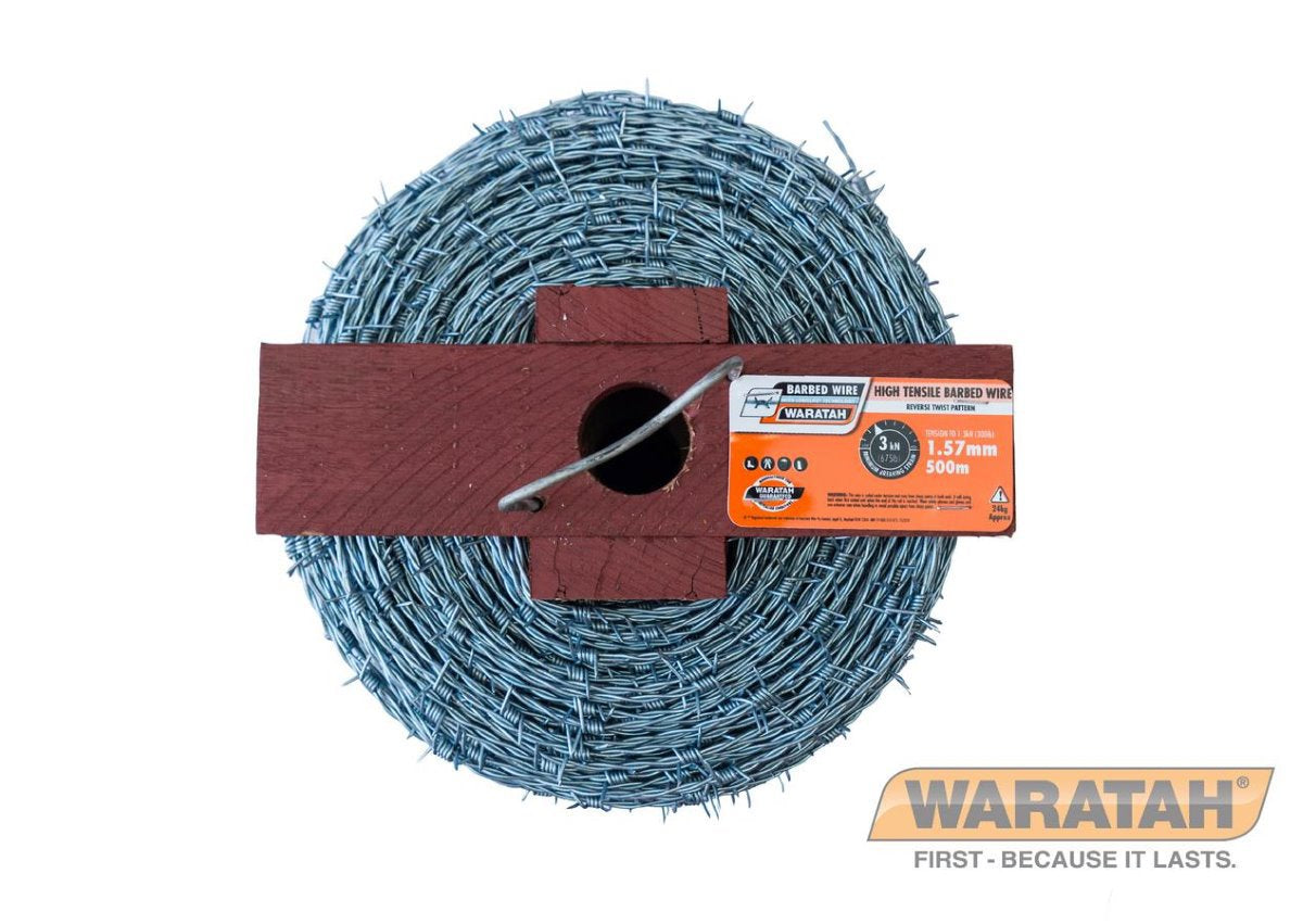 WARATAH BARB WIRE 1.57MM L/LIFE 500M