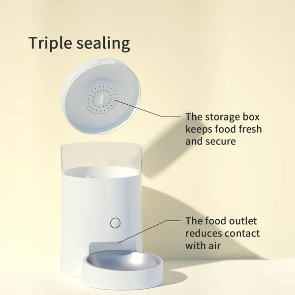 PAKEWAY AUTOMATIC PET FEEDER 4L - WHITE