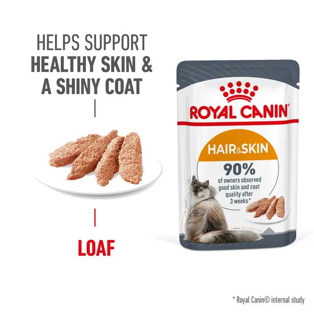 ROYAL CANIN CAT HAIR & SKIN LOAF 85G