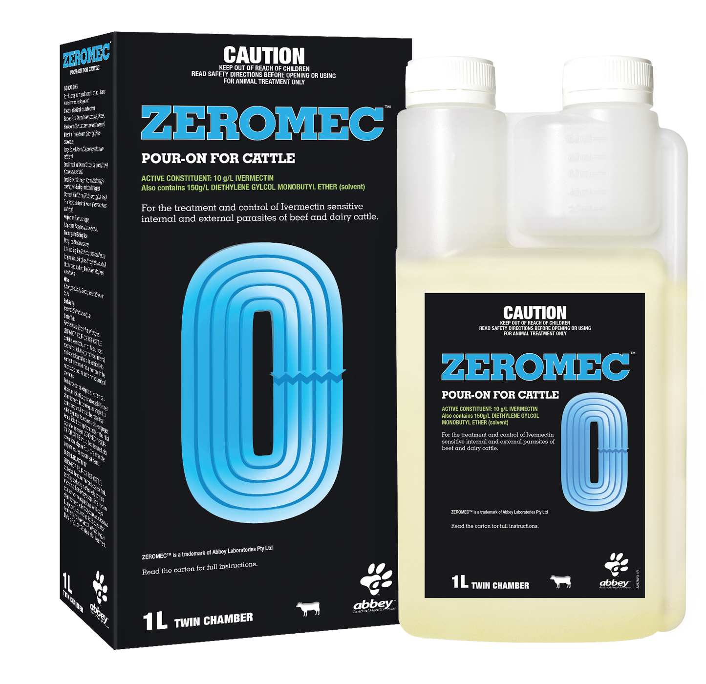 ZEROMEC POUR-ON CATTLE 1LTR