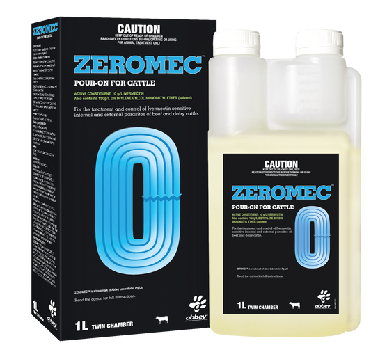 ZEROMEC POUR-ON CATTLE 1LTR