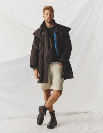 DRIZA-BONE MENS LIGHT WEIGHT RANGER COAT - HERITAGE BROWN