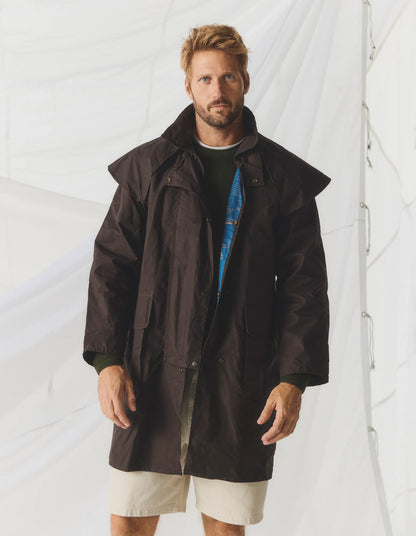DRIZA-BONE MENS LIGHT WEIGHT RANGER COAT - HERITAGE BROWN