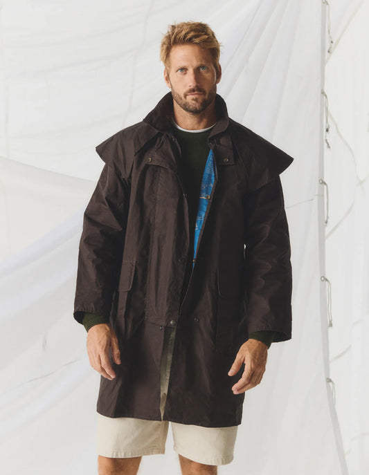 DRIZA-BONE MENS LIGHT WEIGHT RANGER COAT - HERITAGE BROWN