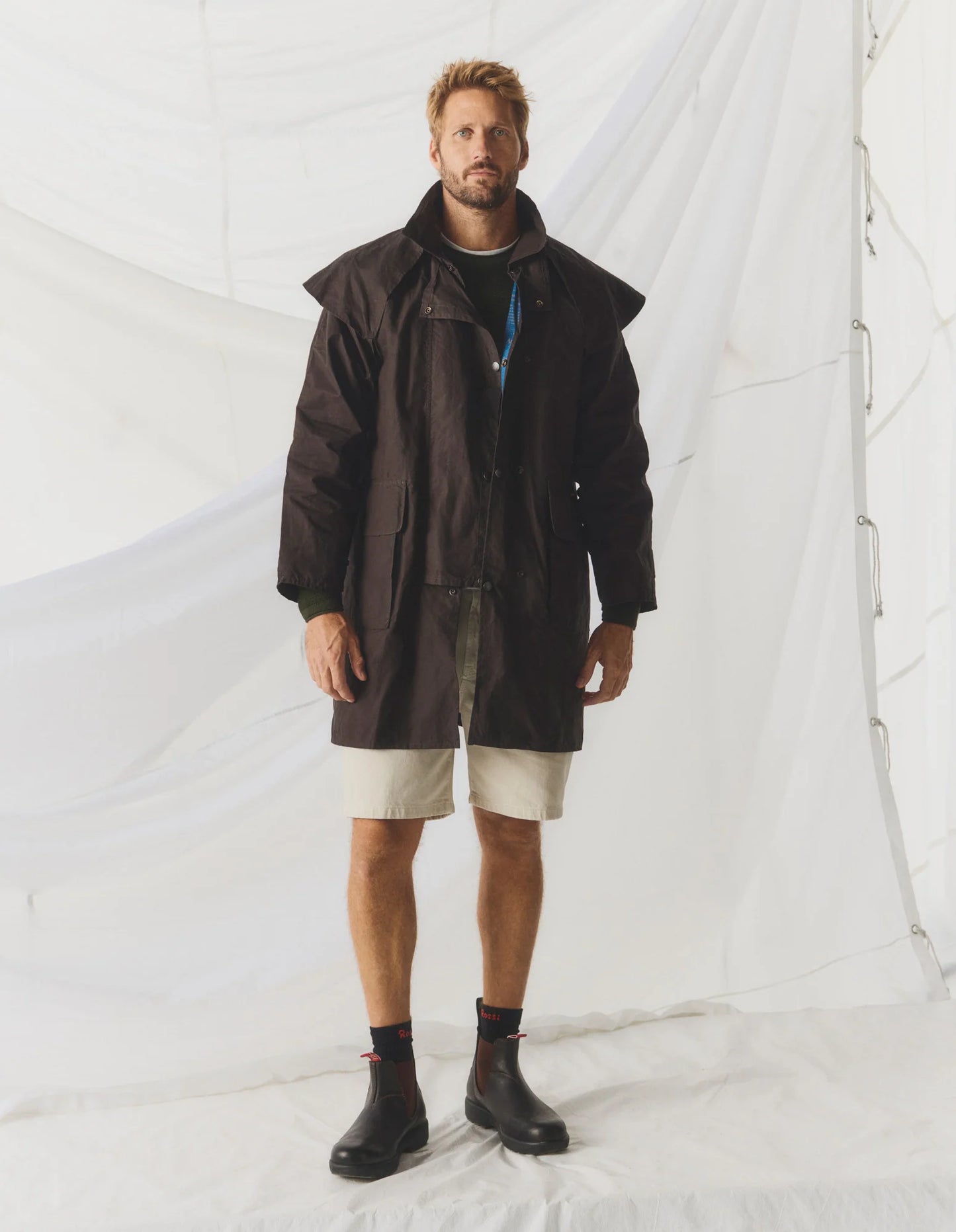 DRIZA-BONE MENS LIGHT WEIGHT RANGER COAT - HERITAGE BROWN