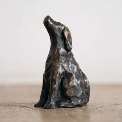 RBM JUPITER DOG MEMORIAL ON POST - FIGURINE ONLY