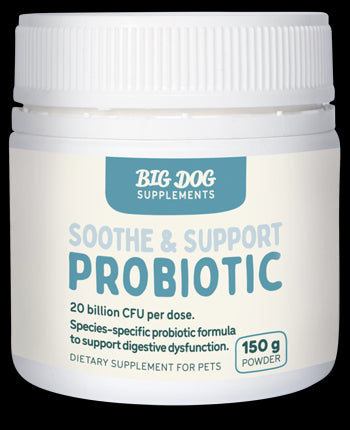 BIGDOG SOOTHE & SUPPORT PROBIOTIC 150G