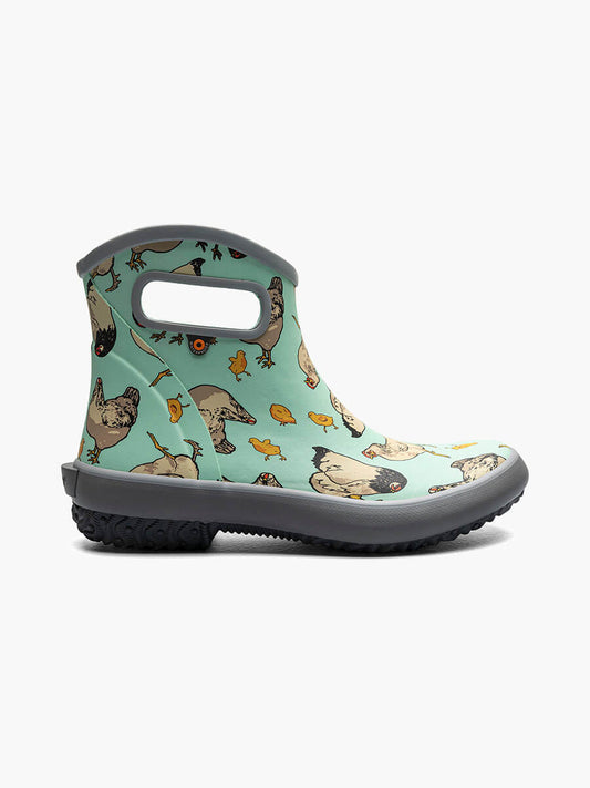 BOGS WOMENS PATCH CHICKEN AQUA