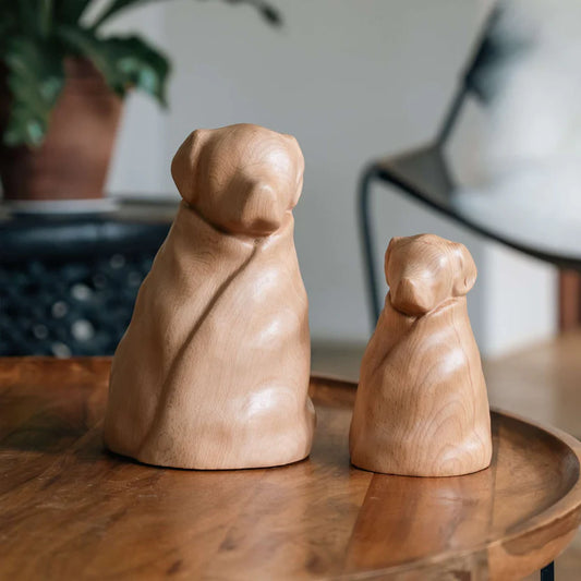 RBM BEECHWOOD WRAPPED DOG URN SMALL
