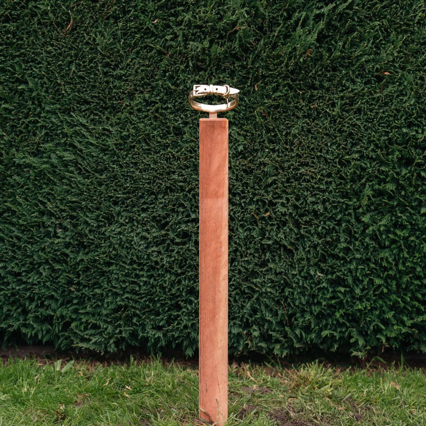 RBM BROZE DOG COLLAR MEMORIAL ON POST - COLLAR ONLY
