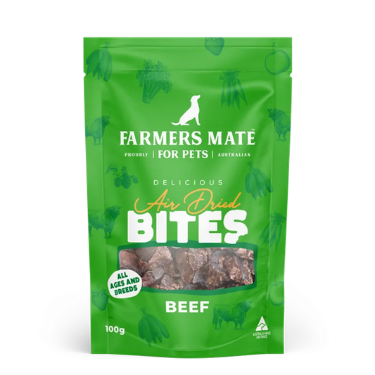 FARMERS MATE BEEF AIR DRIED BITES 100G