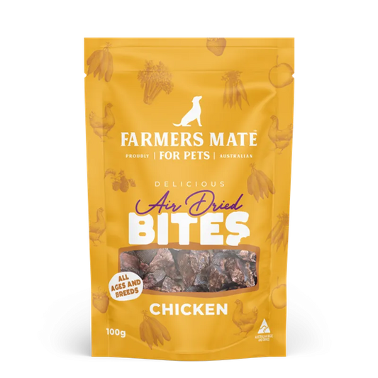 FARMERS MATE CHICKEN AIR DRIED BITES 100G