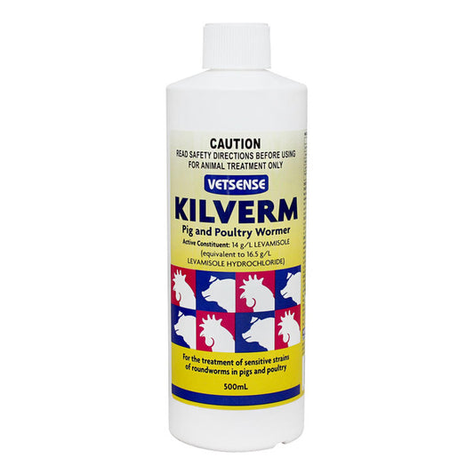 VETSENSE KILVERM PIG & POULTRY 500ML