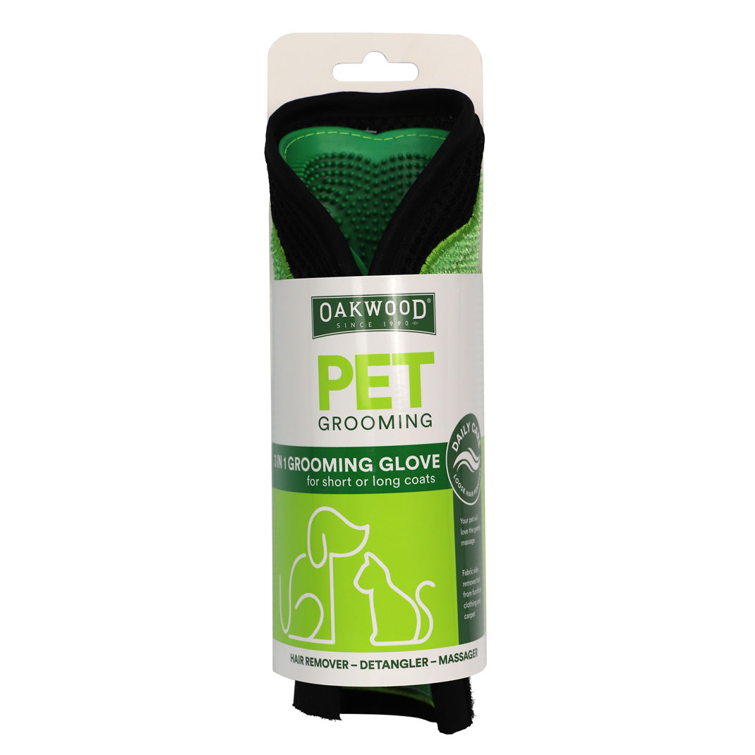 OAKWOOD PET GROOMING GLOVE