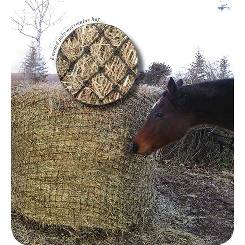 SHOWMASTER ROUND BALE POLY SLOW FEED HAY NET