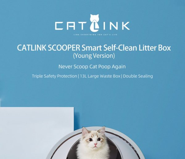 CATLINK SCOOPER SELF CLEAN LITTER BOX YOUNG VERSION GREY