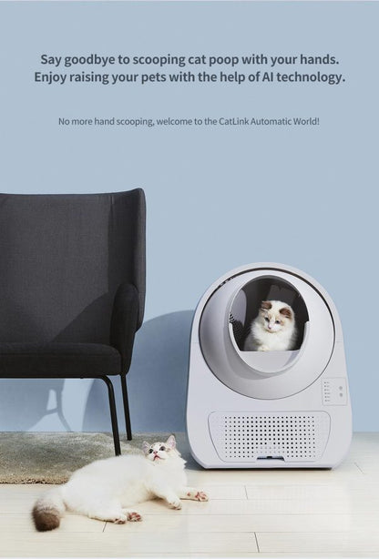 CATLINK SCOOPER SELF CLEAN LITTER BOX YOUNG VERSION GREY
