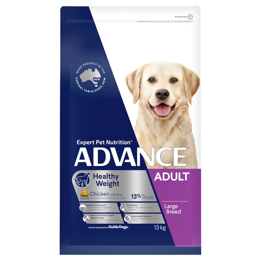 ADVANCE DOG LARGE BREED HEALTHY WEIGHT CHICKEN & RICE 13KG