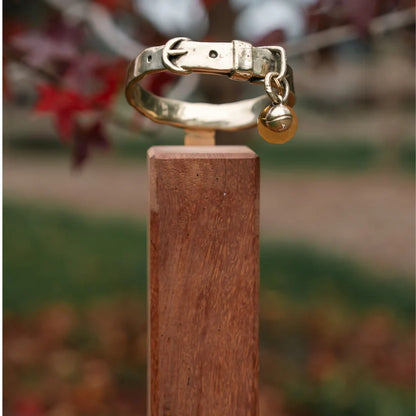 RBM BRONZE CAT COLLAR MEMORIAL ON POST - COLLAR ONLY