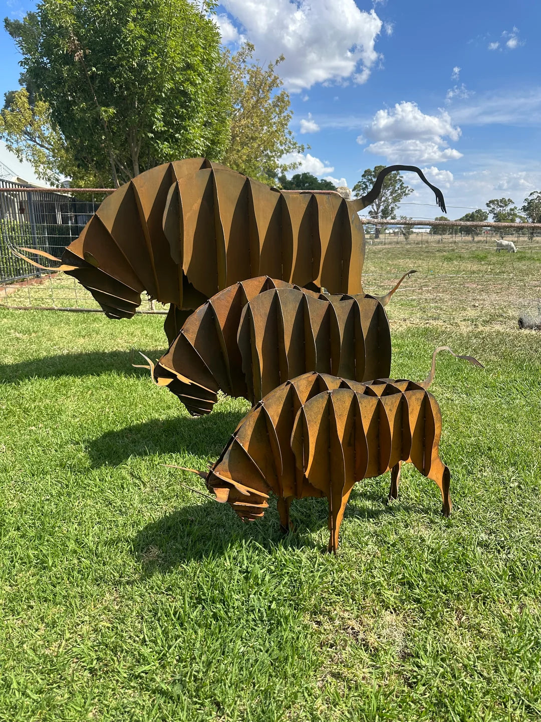 Bull Metal Sculpture - Small