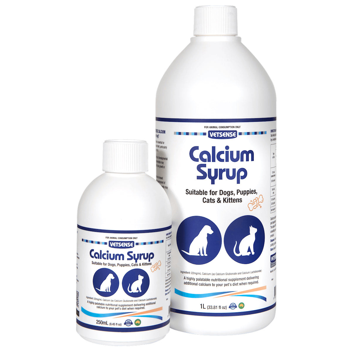 VETSENSE CALCIUM SYRUP 250ML