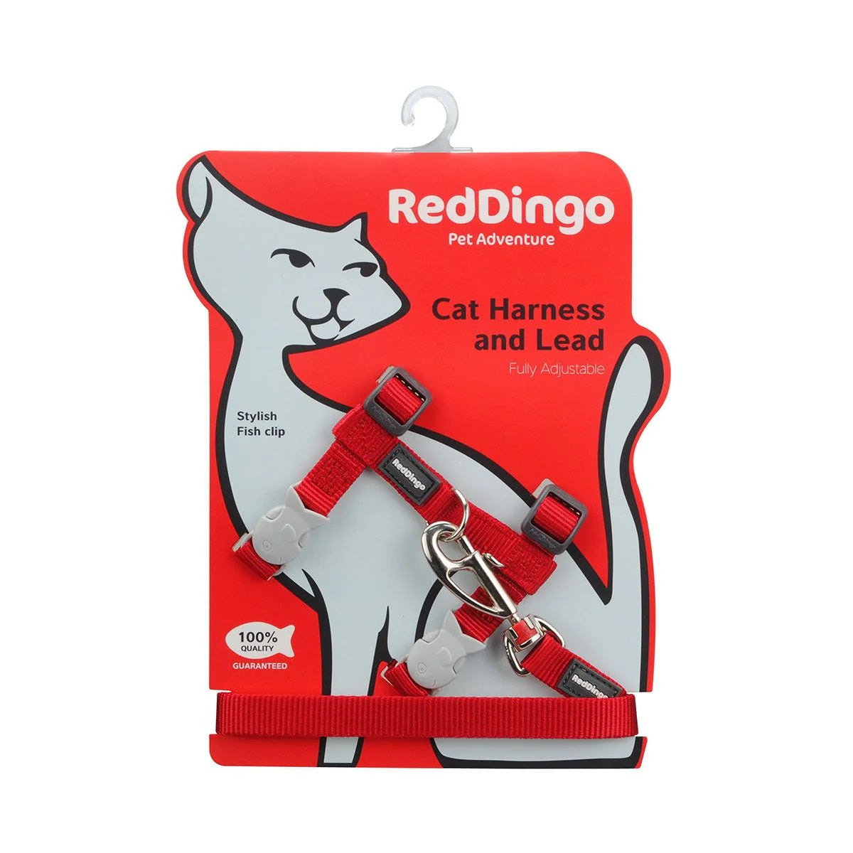 RED DINGO CAT HARNESS & LEAD