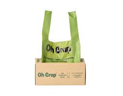 OH CRAP COMPOSTABLE HANDLED DOG POOP BAGS (200 Bags)