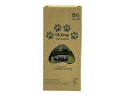 OH CRAP COMPOSTABLE DOG POOP BAGS (60 Pack)