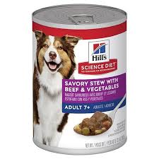 HILLS DOG MATURE 7+ SAVORY STEW BEEF & VEGETABLE 362G