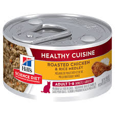 HILLS CAT ADULT CHICKEN & RICE MEDLEY 79G