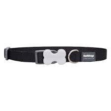 RED DINGO DOG COLLAR CLASSIC BLACK