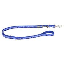 RED DINGO DOG LEAD NAUTICAL NAVY