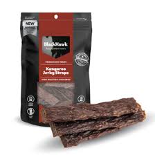 BLACKHAWK KANGAROO JERKY STRIPS TREATS 100G