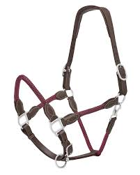 JEREMY & LORD LEATHER-ROPE HALT BROWN & BURGUNDY