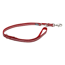 RED DINGO DOG LEAD FLYING BONES RED