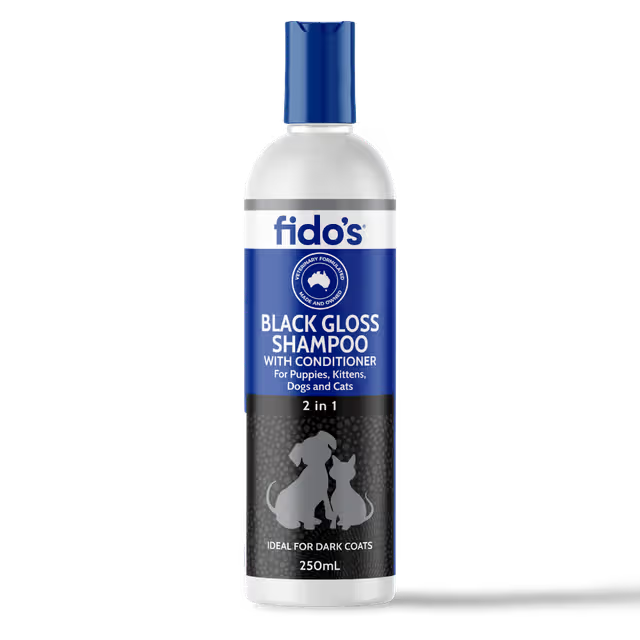 FIDO'S BLACK GLOSS SHAMP 250ML