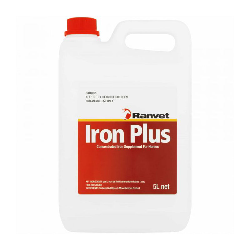 RANVET IRON PLUS WITH FOLACTIC ACID 5L