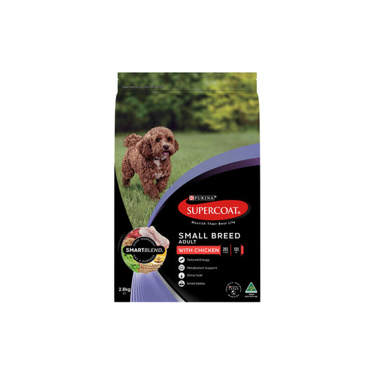 SUPERCOAT ADULT SM BREED CHICKEN 2.8KG