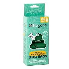 Biogone Biodegradable Dog Poo Bags (Pack of 80)