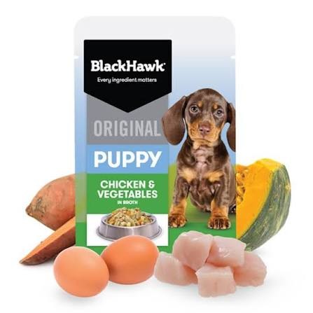 Blackhawk Puppy Chicken & Vegetable Pouches
