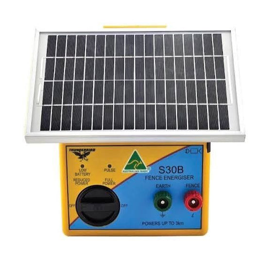 Thunderbird 3KM Solar Electric Fence Energiser S-30B
